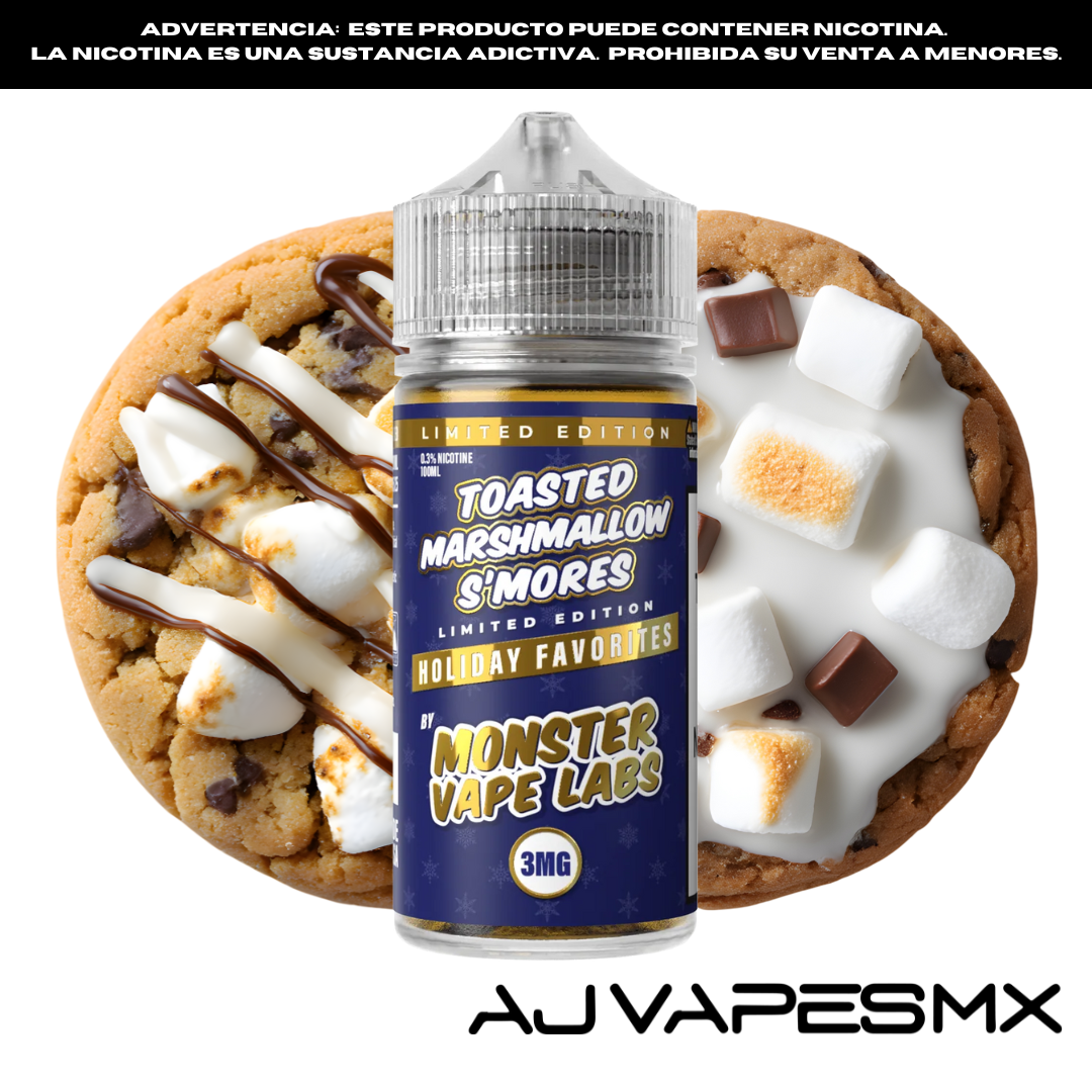 Toasted Marshmallow Smores 100ml | MONSTER LABS HOLIDAY