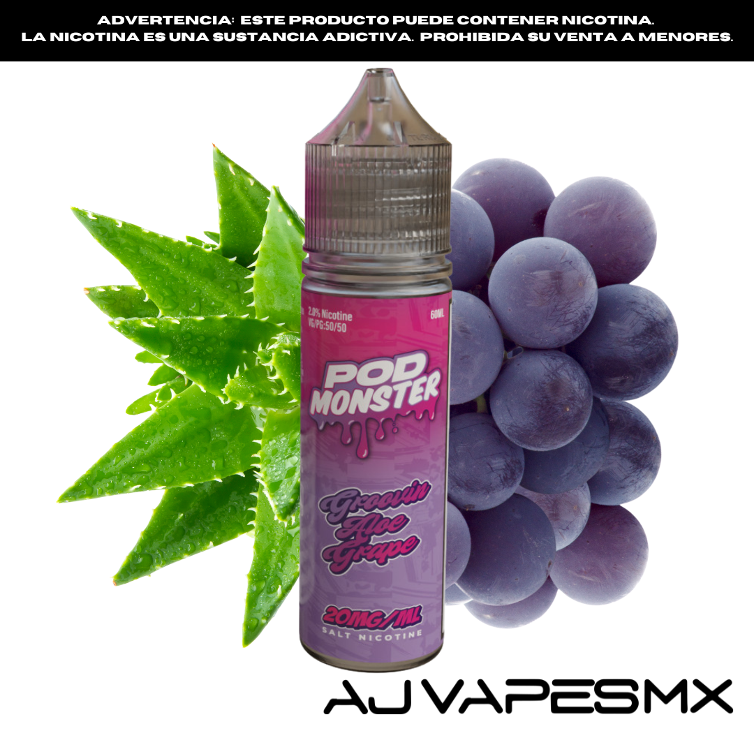 Groovin Aloe Grape 60ml NicSalt | POD MONSTER