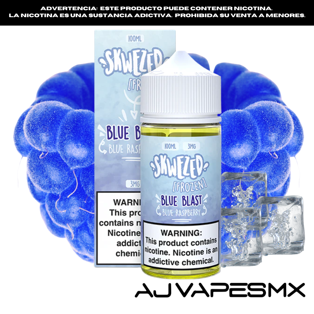 Blue Blast Frozen (Blue Raspberry Ice) 100ml | SKWEZED