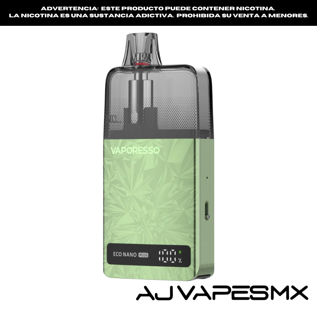 Eco Nano Plus Pod Kit - Vaporesso - AJ VAPES AJ Vapes Mx Eco Nano Plus Pod Kit - Vaporesso - AJ VAPES AJ Vapes Mx