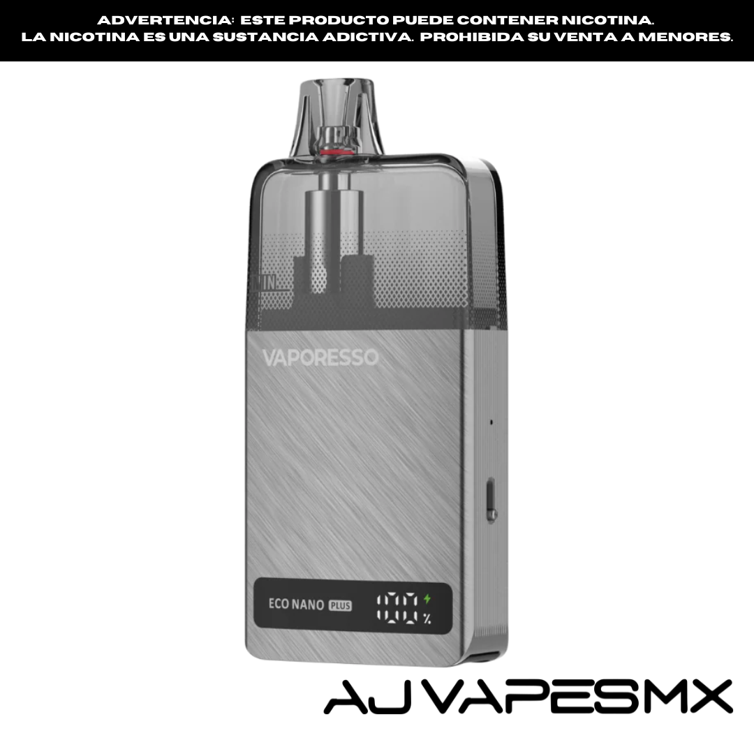 Eco Nano Plus Pod Kit - Vaporesso - AJ VAPES AJ Vapes Mx Eco Nano Plus Pod Kit - Vaporesso - AJ VAPES AJ Vapes Mx
