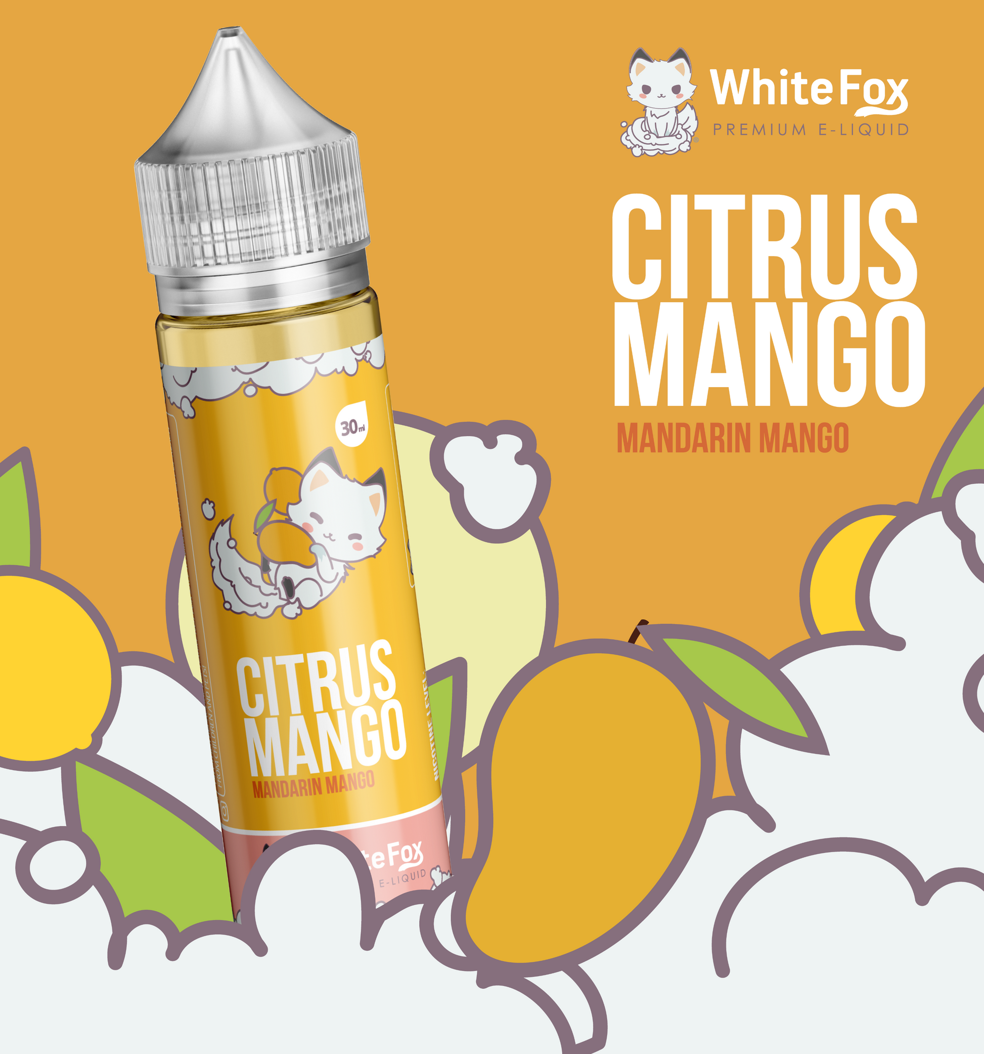 Citrus Mango 30ml NicSalt | WHITE FOX - AJ Vapes Mx -