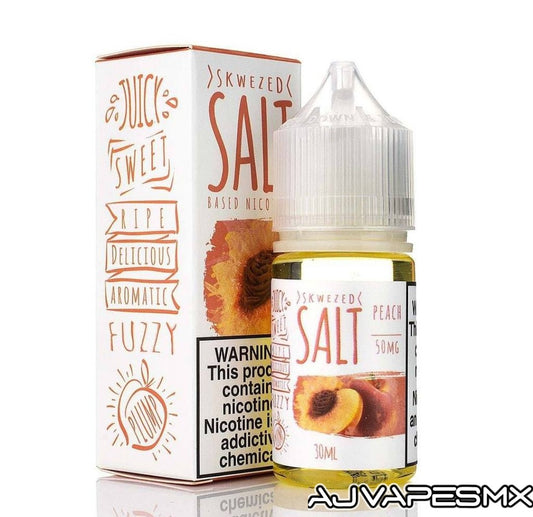 Peach 30ml NicSalt | SKWEZED - AJ Vapes Mx - 25mg