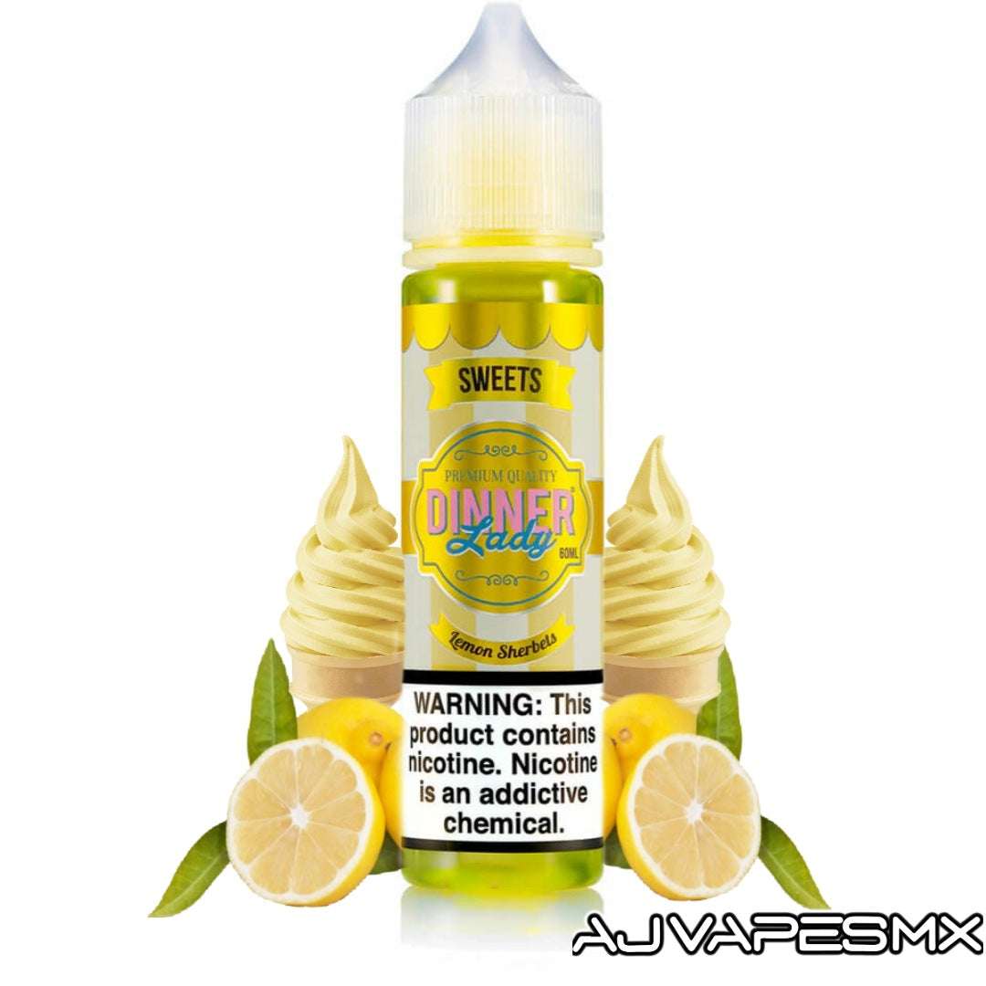 Lemon Sherbets 60ml | DINNER LADY - AJ Vapes Mx - 3mg