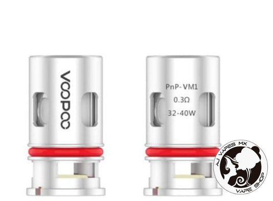 Resistencias PNP-VM1 (1pz) | VOOPOO - AJ Vapes Mx -