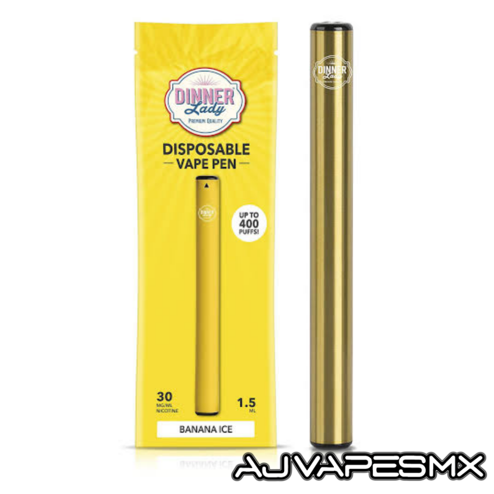 Vape Pen Disposable | DINNER LADY - AJ Vapes Mx - Banana Ice