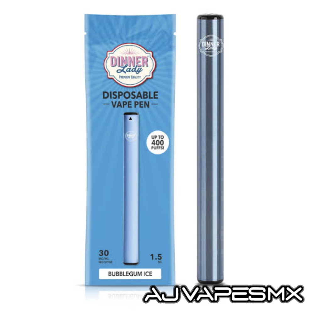 Vape Pen Disposable | DINNER LADY - AJ Vapes Mx - Bubblegum Ice