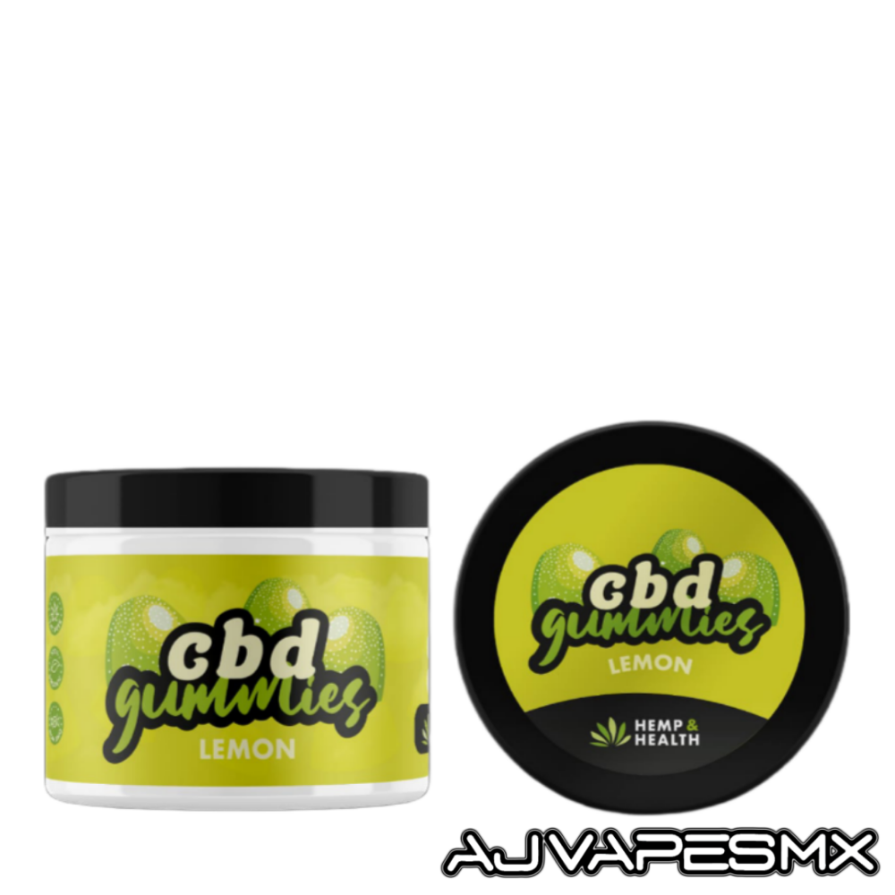 Gomitas CBD 1000mg | HEMP & HEALTH - AJ Vapes Mx - Lemon