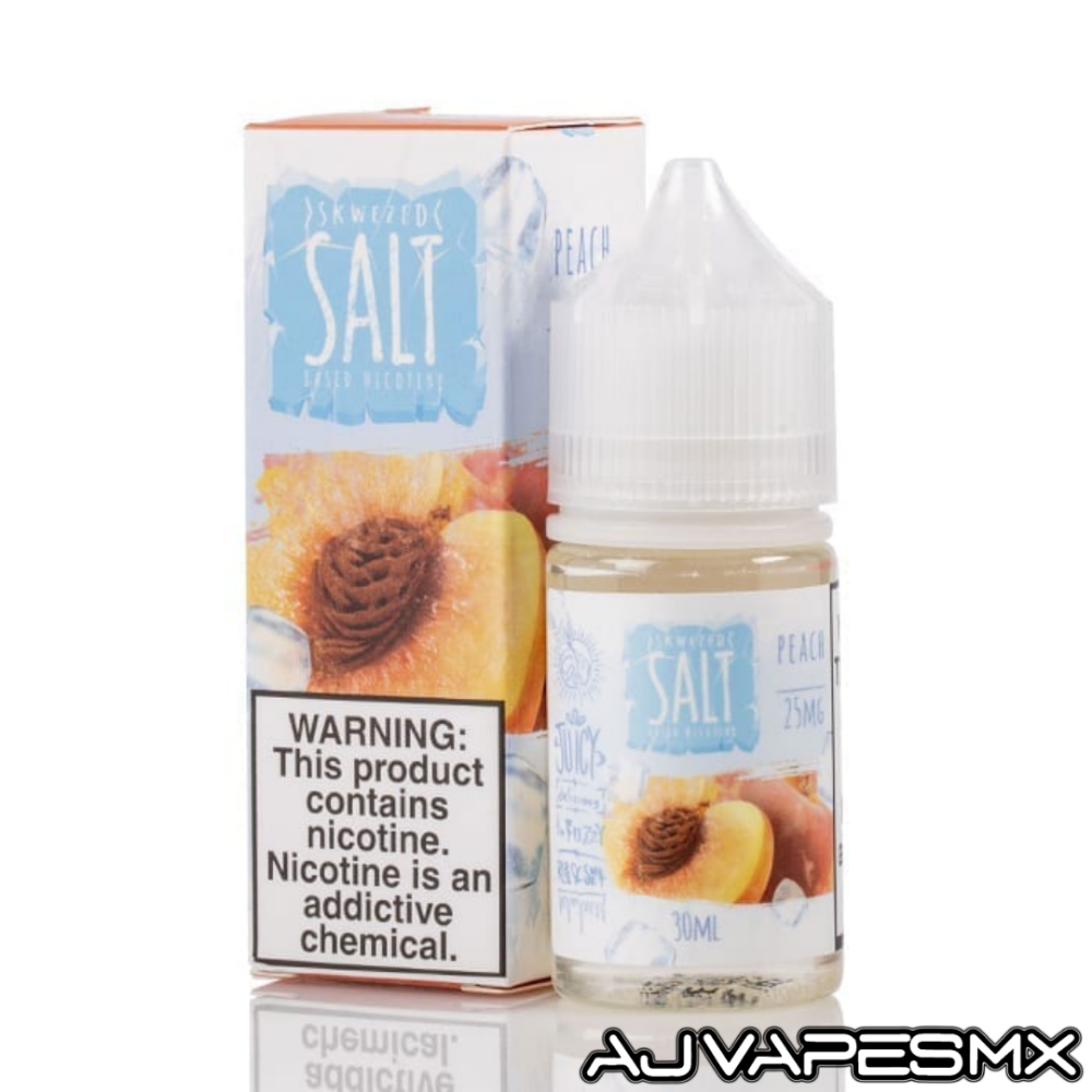 Peach Ice 30ml NicSalt | SKWEZED - AJ Vapes Mx -