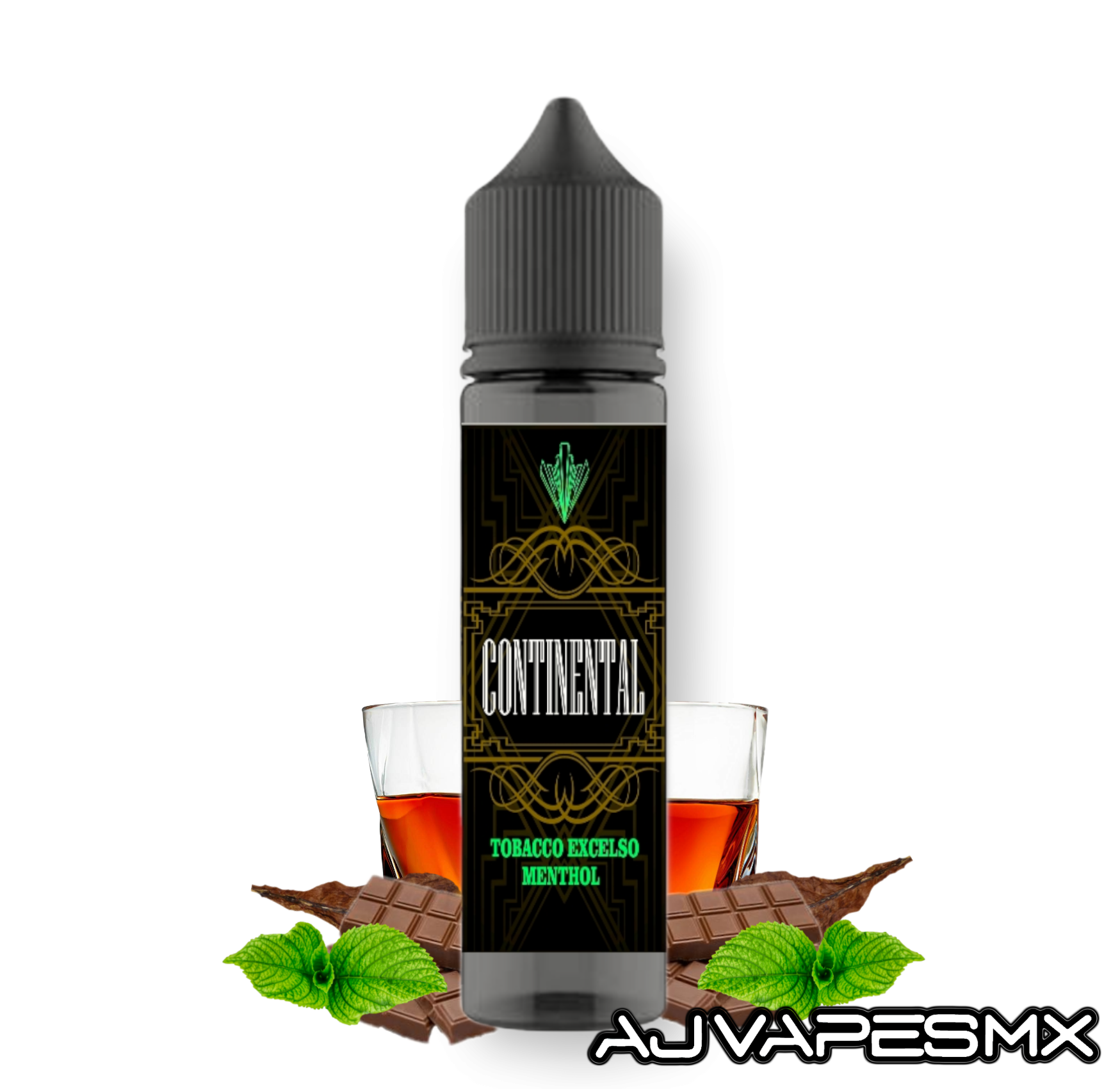 Tobacco Excelso Menthol 60ml | CONTINENTAL - AJ Vapes Mx - 0mg