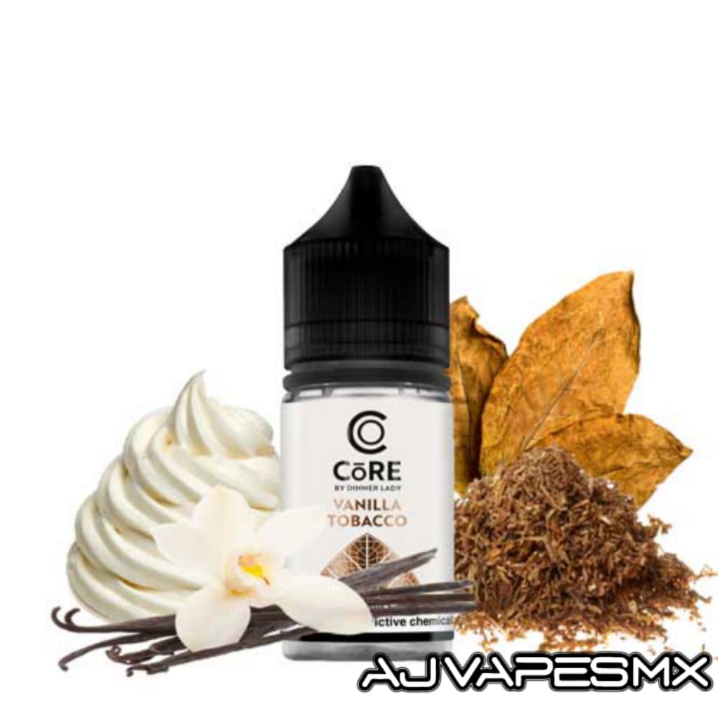 Vanilla Tobacco 30ml NicSalt | CORE BY DINNER LADY - AJ Vapes Mx - 30mg